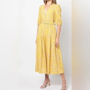 Nicholas Celie Midi Dress Size AU 8/US 4